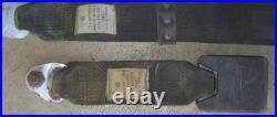 1968 Volkswagen Repa Seat Belt Pair (2) Belts Buckle Receiver Used Orig VW 68