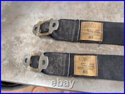 1969 1970 GM Black Shoulder Seatbelts Buick Chevy Olds Pontiac Seat Belts 1968