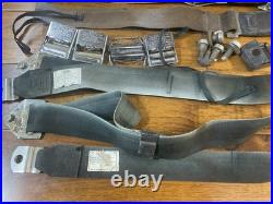 1969 69m mustang Sportroof Fastback black seat belts with mounting bolts