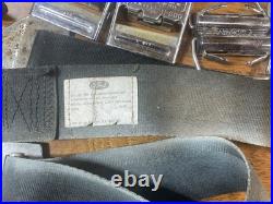 1969 69m mustang Sportroof Fastback black seat belts with mounting bolts