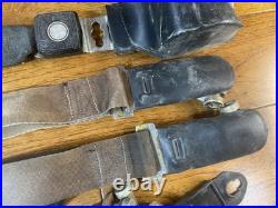 1969 69m mustang Sportroof Fastback black seat belts with mounting bolts