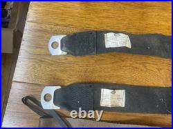 1969 69m mustang Sportroof Fastback black seat belts with mounting bolts