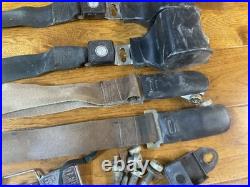 1969 69m mustang Sportroof Fastback black seat belts with mounting bolts