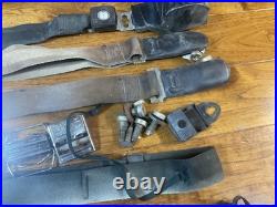 1969 69m mustang Sportroof Fastback black seat belts with mounting bolts