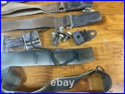 1969 69m mustang Sportroof Fastback black seat belts with mounting bolts