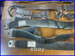 1969 69m mustang Sportroof Fastback black seat belts with mounting bolts