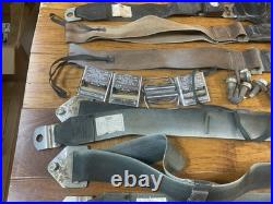 1969 69m mustang Sportroof Fastback black seat belts with mounting bolts