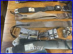 1969 69m mustang Sportroof Fastback black seat belts with mounting bolts