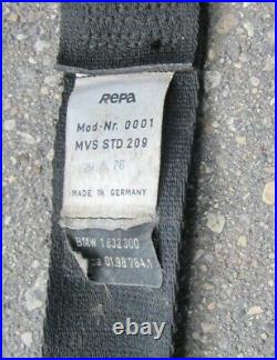 1977 BMW 530i E12 Repa Seat Belt Lot of Belts Buckle Retractor Used Orig E21 E23