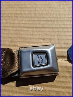 1981 1982 1983 Lincoln Mark VI Center Lap Belt Seat Belt Buckle OEM Ford Set