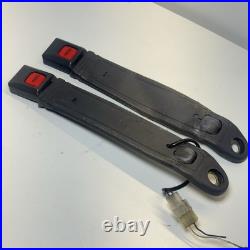 1987 Toyota 4Runner Front Seat Belt Buckles Gray OEM Pair with Pigtail