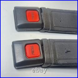 1987 Toyota 4Runner Front Seat Belt Buckles Gray OEM Pair with Pigtail