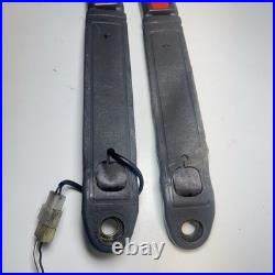 1987 Toyota 4Runner Front Seat Belt Buckles Gray OEM Pair with Pigtail