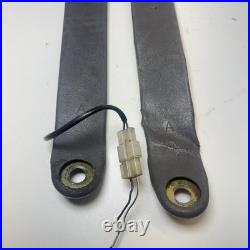 1987 Toyota 4Runner Front Seat Belt Buckles Gray OEM Pair with Pigtail
