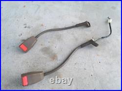 1988-1991 Isuzu Trooper Seat Belt Buckle Female Receptacle Set Pair OEM Brown