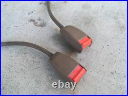 1988-1991 Isuzu Trooper Seat Belt Buckle Female Receptacle Set Pair OEM Brown