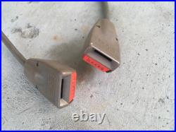 1988-1991 Isuzu Trooper Seat Belt Buckle Female Receptacle Set Pair OEM Brown