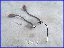 1988-1991 Isuzu Trooper Seat Belt Buckle Female Receptacle Set Pair OEM Brown