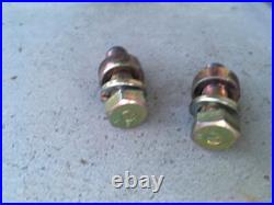 1988-1991 Isuzu Trooper Seat Belt Buckle Female Receptacle Set Pair OEM Brown