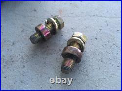 1988-1991 Isuzu Trooper Seat Belt Buckle Female Receptacle Set Pair OEM Brown