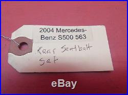 2000-2006 MERCEDES-BENZ S500 W220 OEM REAR BENCH SEAT BELT/BUCKLE SET GRAY COLOR
