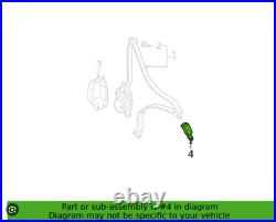 2001-2005 Honda Civic Buckle Set, L. FR. Seat Belt (Inn) LH 04816-S5D-A02ZD OEM