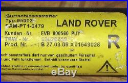 2003-2006 LAND RANGE ROVER SPORT FRONT RIGHT SEAT BELT BUCKLE, EVB000560PUY, OEM