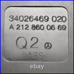 2010-2016 Mercedes-Benz E350 Seat Belt Buckle Right & Middle Rear A2128600669