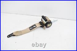 2010 BMW E90 328xi REAR LEFT RIGHT CENTER SEAT BELT & BUCKLE SET OEM BEIGE KW80