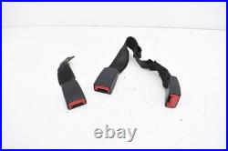 2010 BMW E90 328xi REAR LEFT RIGHT CENTER SEAT BELT & BUCKLE SET OEM BEIGE KW80