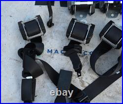 2010 Jeep Patriot Seatbelts Black Seat Belt Front Rear LH RH Tensioners Buckle