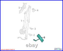 2011 Ford Fiesta Yellow OEM Seat Belt Buckle 111k Miles Used