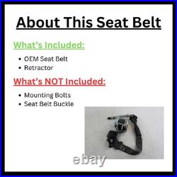 2016 MAZDA CX-5 LH Seat Belt Retractor Black OEM Used 111K Miles No Buckle