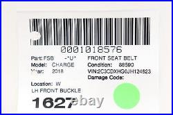 2017-2018 Dodge Charger Front Left Seat Belt Seatbelt Safety Buckle Adapter Oem