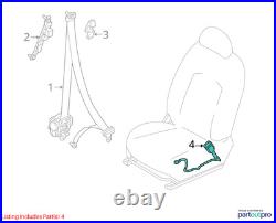 2017 Nissan Versa OEM White Passenger Seat Belt Buckle, 77K Miles, Used