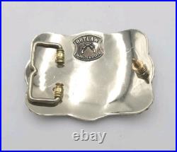 2017 Silver State International Rodeo 4th Place Barrel Racing Belt Buckle Outla