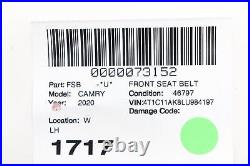 2018 2024 Toyota Camry Front Left Driver Side Seat Belt Buckle Oem 7323006760