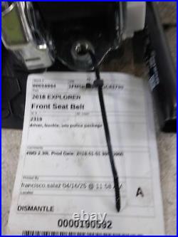2018 Ford Explorer OEM Blue Seat Belt Driver Buckle 53K Miles FB5Z7861203AA