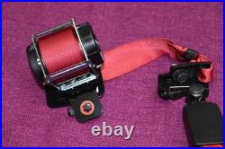 2019-2023 Genesis G70 Rear Center Middle Seat Belt Retractor Buckle Red OEM 34k