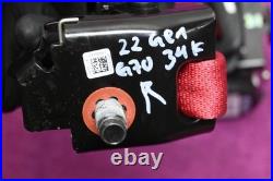 2019-2023 Genesis G70 Rear Center Middle Seat Belt Retractor Buckle Red OEM 34k