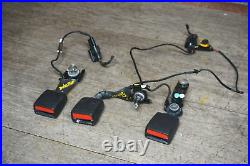 2020-2022 Ford Escape Rear Left Right Center Seat Belt Clip Latch Buckle Set Oem