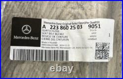 2023 Mercedes S500 S580 SECOND ROW SEAT BELT BUCKLE, 22386025039051, GENUINE OEM
