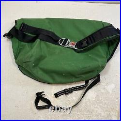 24 Large Chrome Industries Messenger Bag Green withMetal Seat Buckle USA made