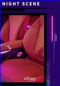 2Pcs W214 64 Color Seat Belt Buckle Ambient Light For 2024 Mercedes Benz E Class