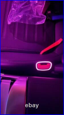 2Pcs W214 64 Color Seat Belt Buckle Ambient Light For 2024 Mercedes Benz E Class