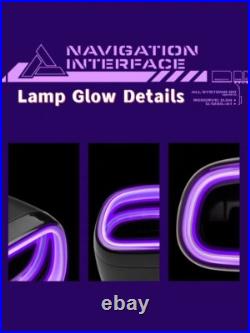 2Pcs W214 64 Color Seat Belt Buckle Ambient Light For 2024 Mercedes Benz E Class