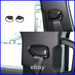 2X Interior Seat Belt Buckle Real Carbon Fiber For Land Rover Defender 2020-2023 2X Interior Seat Belt Buckle Real Carbon Fiber For Land Rover Defender 2020-2023