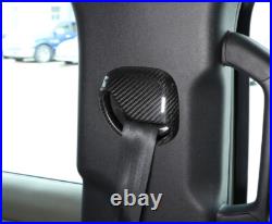 2X Interior Seat Belt Buckle Real Carbon Fiber For Land Rover Defender 2020-2023 2X Interior Seat Belt Buckle Real Carbon Fiber For Land Rover Defender 2020-2023