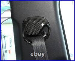 2X Interior Seat Belt Buckle Real Carbon Fiber For Land Rover Defender 2020-2023 2X Interior Seat Belt Buckle Real Carbon Fiber For Land Rover Defender 2020-2023