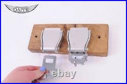 2 Belt Buckle Key Rack Straight Oak- Storage Aviation Seat Belts
